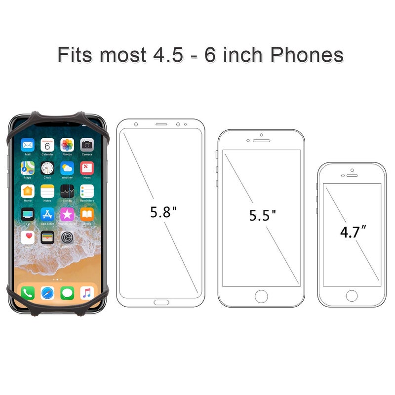 WANPOOL Walking Wristband/Forearm Band Phone Holder for iPhone Air, 17, 16, 15, 14, 13 Pro Max, 12 Pro, XR, Xs, X and Other 4.5-6 Inch Phones - Image 4